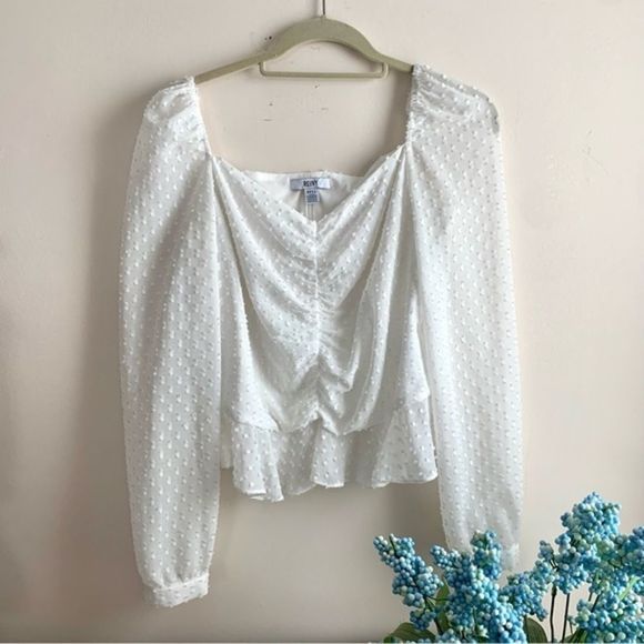 Renvy • Puff Sleeve‎ Sweetheart Blouse - Picture 1 of 7